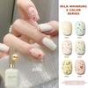 Pastel Gel Nail Polish Spring Summer Macaron Candy Starlight Fragments Soft Gel Polish Semi-permanent Varnish