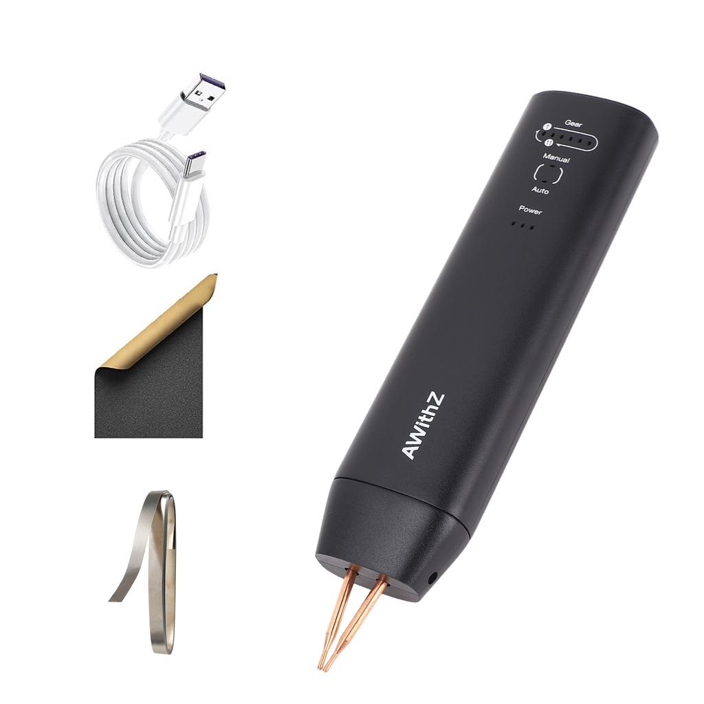 Spot Welder Handheld Battery Spot Welder with Automatic and Manual Modes 11   Gears   Spot Welding Machine for Welding Batteries