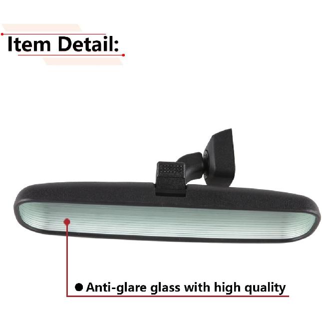 RLB-HILON 9.65” Rear View Mirror Compatible With Toyota Corolla Camry Highlander Prius, For Honda Accord Civic Fit Odyssey CRV CR-V, And More