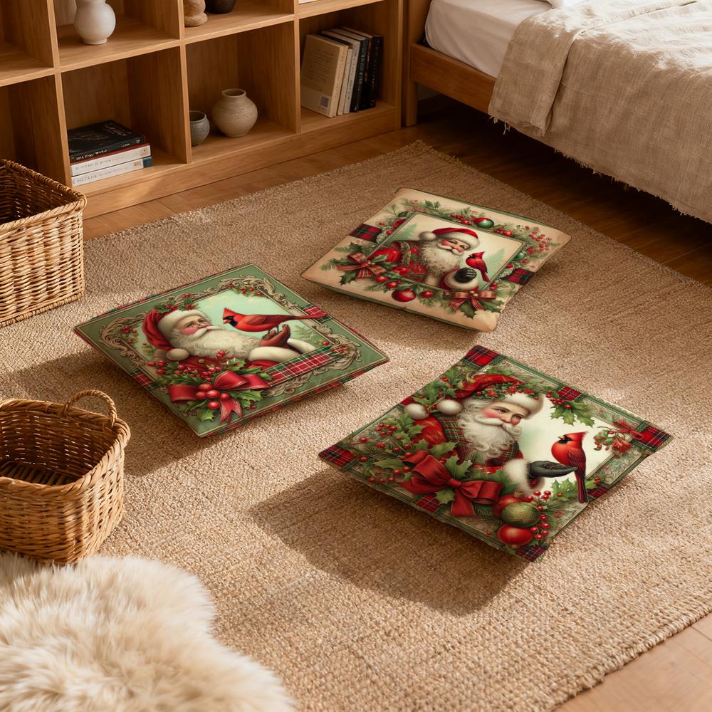 Pillow Case Luxurious Home Office, Sofa Decorative Multi Sized Car Seat Cushions, Pillowcases Santa Claus Christmas Retro