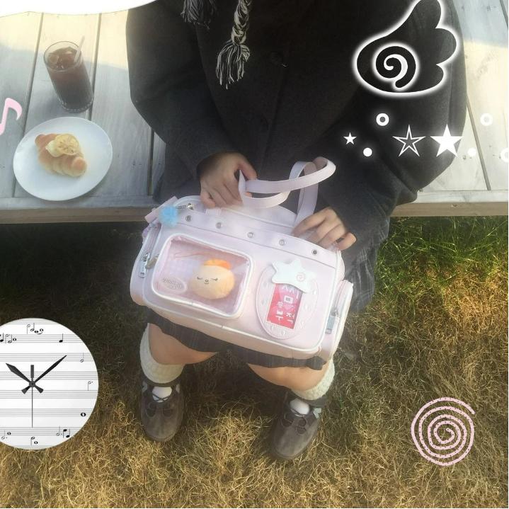 New Girls Y2K Sweet And Cute Ulzzang Ita Bag Dolls Bag Comic Exhibition Star Chasing Exquisite Portable Harajuku Shoulder Bag