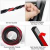 Durable 5/10M Car Door Seal Strips 2 Layer Rubber Car Silent Sealing Strip Heat Insulation Dustproof Car Door Seal Automobiles