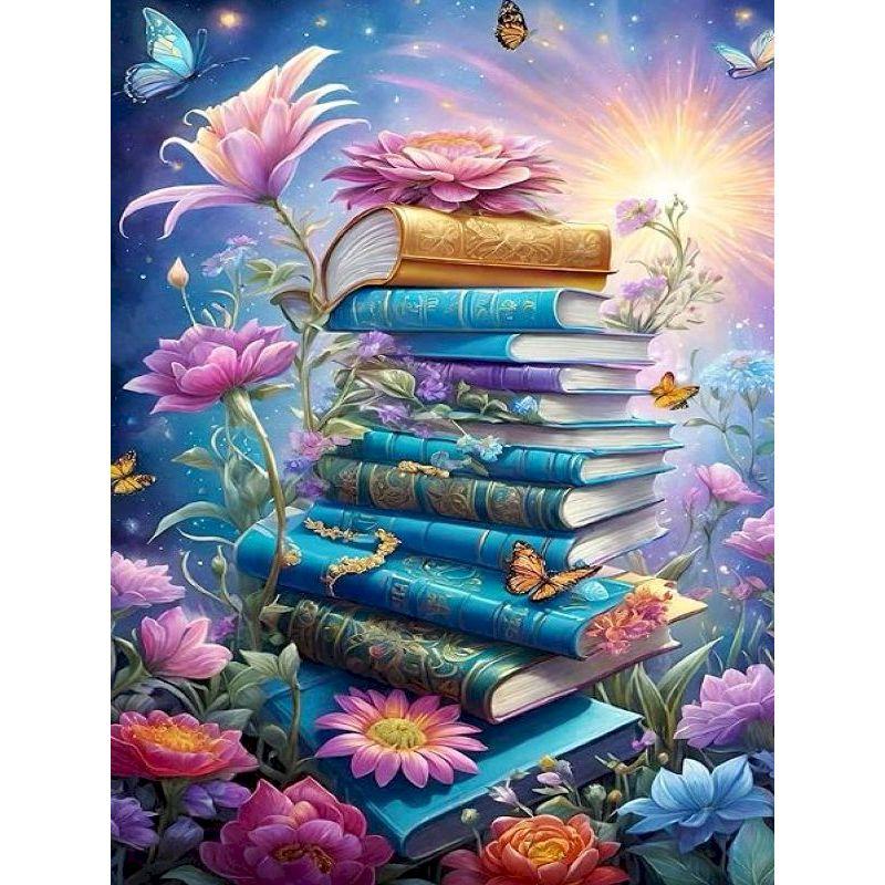 

GATYZTORY Book Paint By Numbers For Adults Color by Numbers Kit Scenery Canvas for Painting Kits Unframe Paint Kit for Beginner 30x20cm no frame