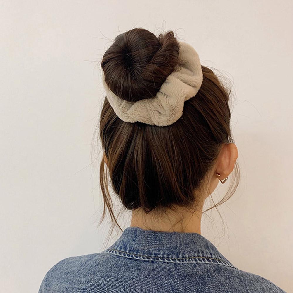 Headwear Hair Tie Hair Ring Hair Accessories Rubber Band Ponytail Holder Hair Rope Plush Scrunchie