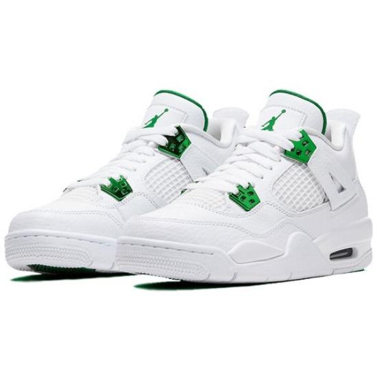 

Air Jordan 4 Retro Low Green Metallic GS 408452-113 EU 38 бежевий
