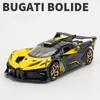 1/32 Bugatti Bolide Supercar Liga Fundida Modelo de Carro de Brinquedo Som e Luz Brinquedo Infantil Colecionáveis Presente de Aniversário