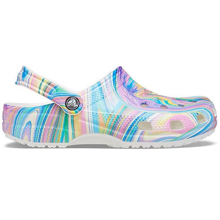 Crocs Classic Clog Futuristic Rendering Sports Slippers Unisex Footwear Blue Green 206868-928