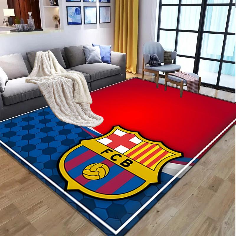 football club FC Pattern Rug, Indoor/Outdoor Mat, for Picnic, Gameroom, Bedroom, Office, Living Room, Home Decor Carpet, Birthday Gift