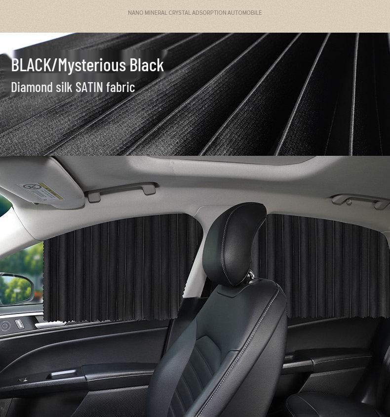 Magnetic Car Window Sunshade Curtains for Privacy and UV Protection
