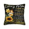I Love You Mom Square Pillowcases Polyester Car Mother's Day  Cushion Case Funny Decor Pillowcase 45*45