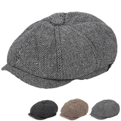 Men's Fashion Head Decor Spring Flat Top Driving Cap Cotton Soft Comfortable Autumn Winter Newsboy Octagonal Hats Travel Gifts