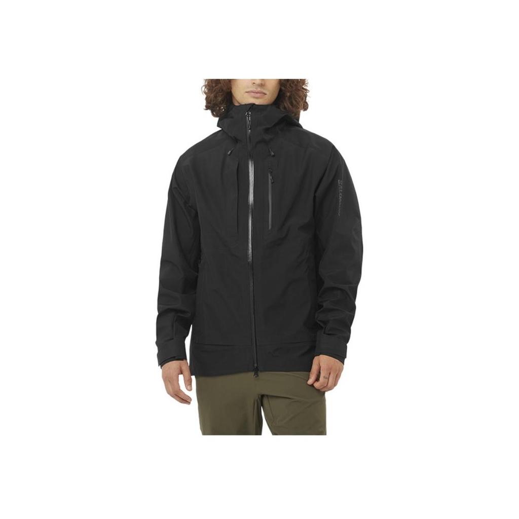 Salomon Outline Gore-Tex 3L GTX® Waterproof Windproof Shell Jacket Men Jackets Deep-Black C25365