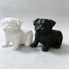 3D Printed Animal Shaped Pot Plastic Pug Figurine Plant Holder  Desktop Display