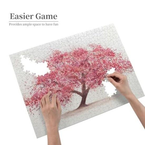Wooden jigsaw puzzle cherry wood 500 pieces suitable wall decoration.