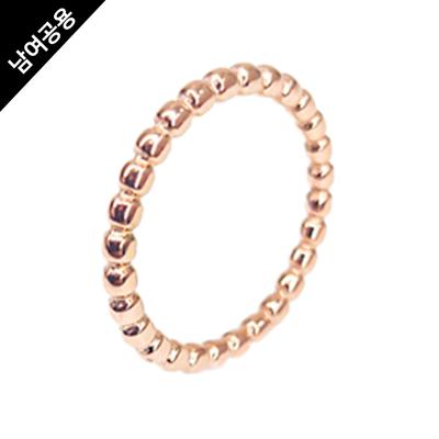 Glory_Arden [Unisex] Surgical Steel Volume Daily Rose Gold Ring / Gbsr-055
