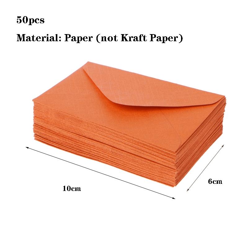 50ks/šarže Černá Bílá Červená Obálky z kraftového papíru Obálky Vintage evropského stylu pro pozvánky na vizitky