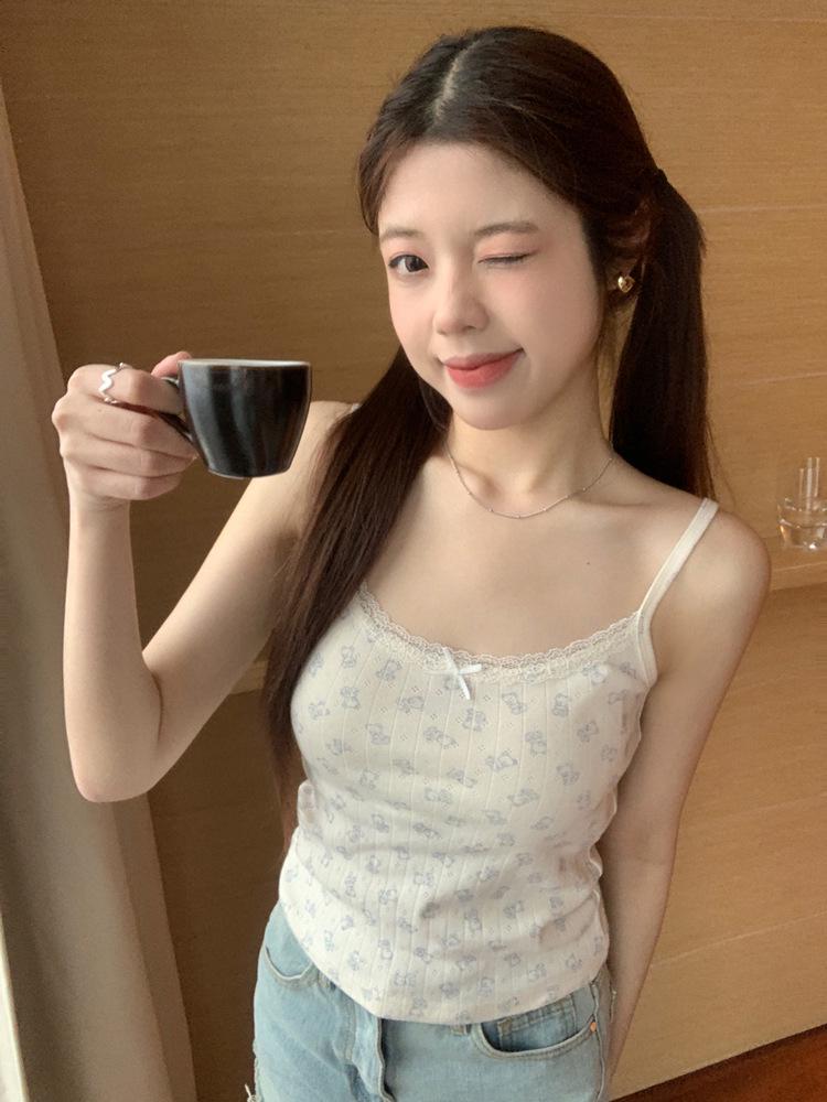 Rayon Jacquard Slimming Camisole Vest - 2024 Summer Collection for Women