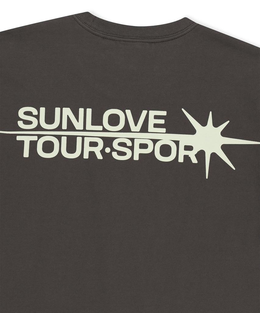 Sun Love Flash Logo Tee Charcoal