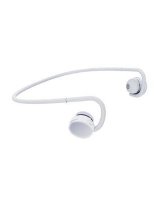 nwm GO MBN002 Wireless Neckband Bluetooth Up To 10 Hours of Dustproof and Waterproof No Ear Compact and Available In 3 Glacier White Earphones,