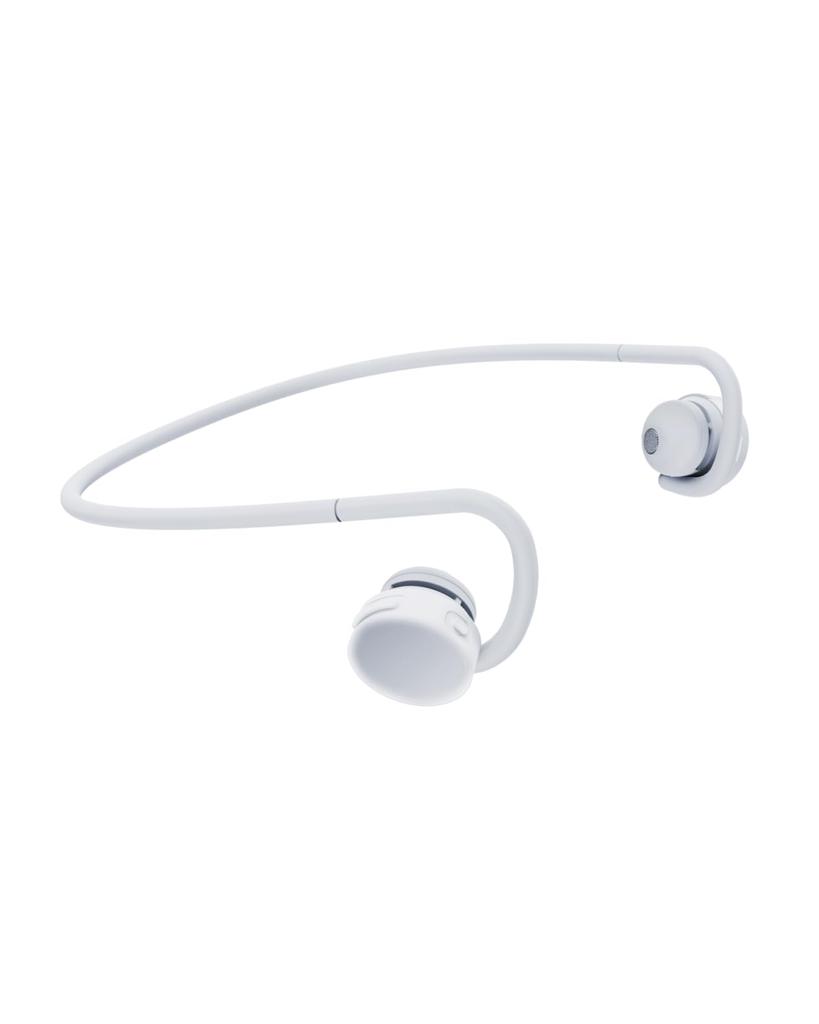 Nwm GO MBN002 Wireless Neckband Bluetooth Up To 10 Hours of Dustproof and Waterproof No Ear Compact and Available In 3 Glacier White Earphones,