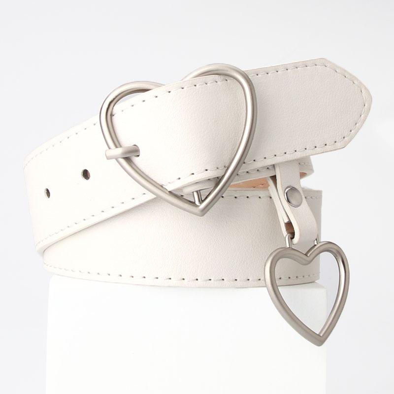 New Love Pin Buckle Belt Simple and Fashionable Versatile Women's Heart-shaped Hanging Decorative Women's Belt