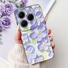 Cover For Tecno Spark 20 Pro Plus Back Bumper Spark 20Pro 20C Colorful Butterfly Flower Painting Phone Case Black Soft Silicone
