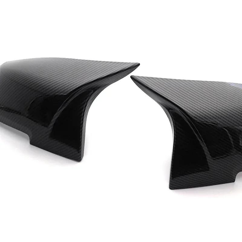 Rückspiegelabdeckung Seitenflügel Rückspiegelgehäuseabdeckung Schwarz glänzend für BMW Serie 1 2 3 4 F20 F21 F22 F30 F32 F36 X1 F87 M3