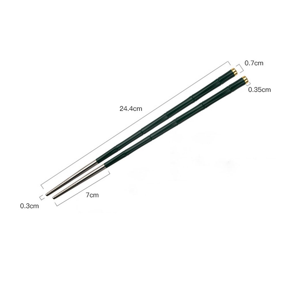 Steel Non-Slip Food Sushi for Home Dining Kitchen Tool Chopsticks Metal Chopsticks Tableware