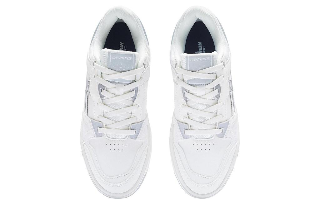 Li Ning ACE V2 Abrasion Resistant Breathable Low top Skateboard Shoes Women's White Gray AGCS156-1