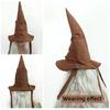 Anime Movies Witch Wizard Hat Potters Sorting Hat Leather Halloween Party Props Dress Up Hat Men Cosplay Costume Accessories