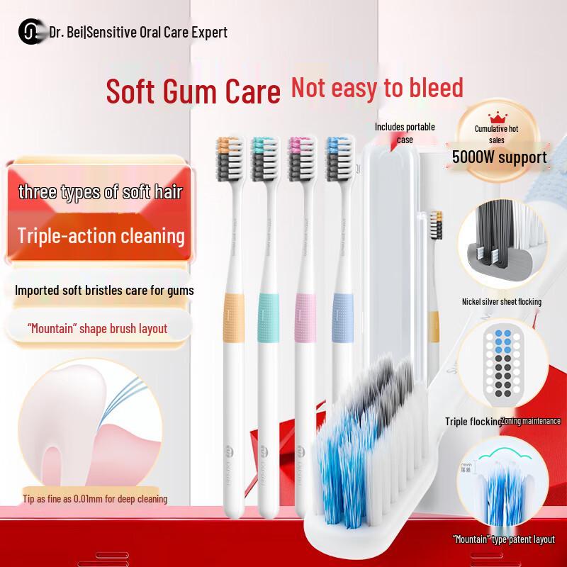 

Dr. Bei Soft Bristle Gum Care Toothbrush