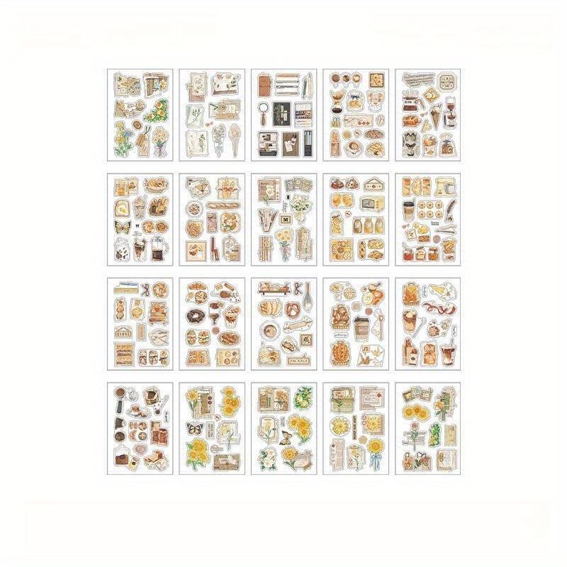 1PC Old Dreams New Love series Plant notebook decoration material stickers notebook material card paper