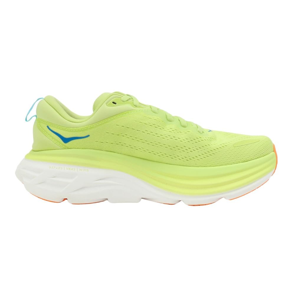 HOKA Bondi 8 Running Jogging Flash Size Shoes, Shoes, Yellow, 25.5, Men's, 1123202-LCS
