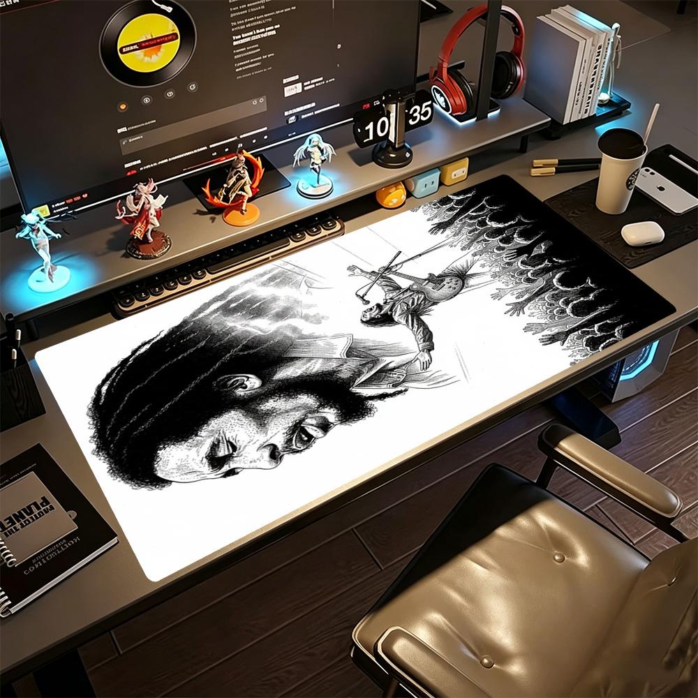 Bob Marley Gaming-Mauspad Gamer-Mauspad Computer-Schreibtischmatte Rutschfeste Gummibasis Perfekt für Büro-Laptop-Gaming-Setup