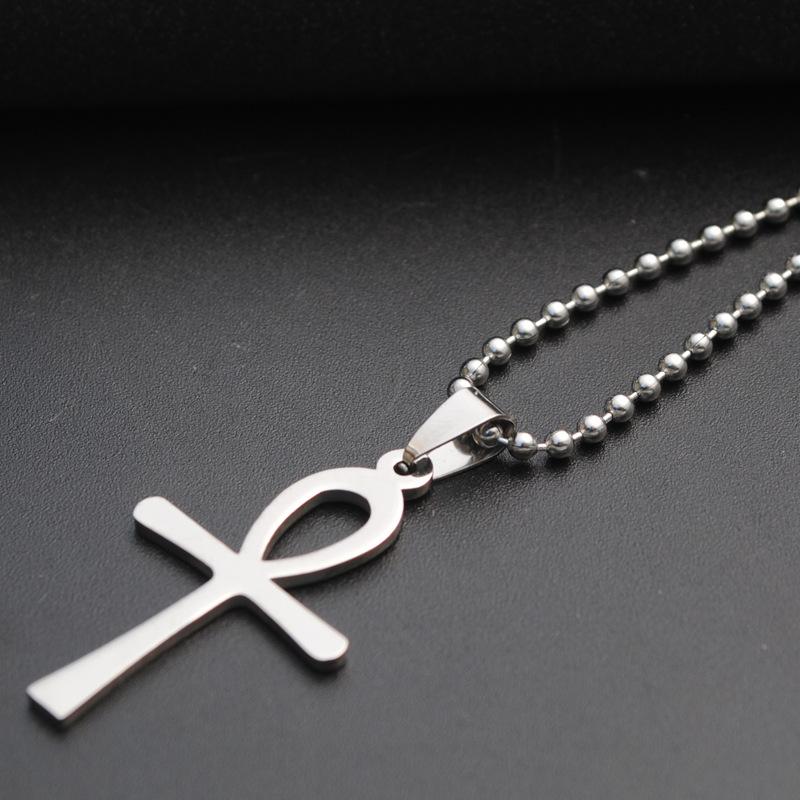Accessories Men'S Necklace Titanium Steel Pendant Stainless Steel Long Necklace Girls Fashion Sweater Chain