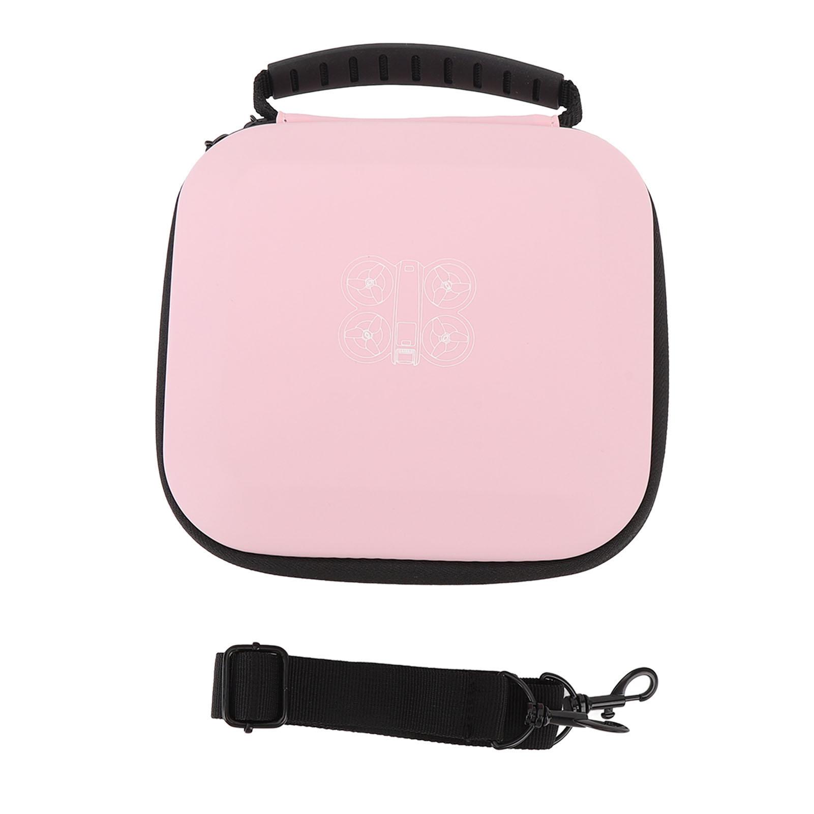 

Drone Carrying Case Portable PU Hard Shell Protective Drone Storage Bag for Travel Pink чорний