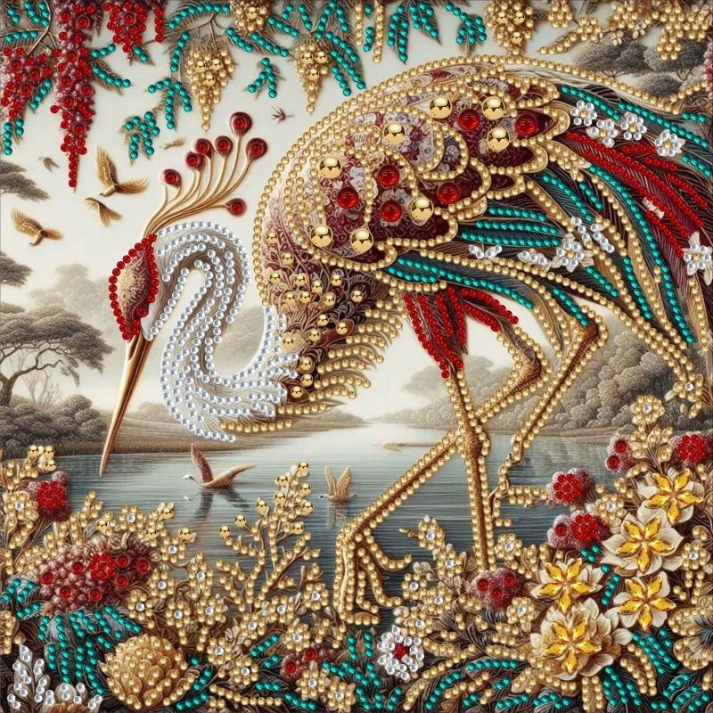 Diamond Painting, Special-Shaped Diamond Painting, Handmade Sticker Material Package 30 * 30 Diamond Sticker Diy Decorative Painting Cross-Border