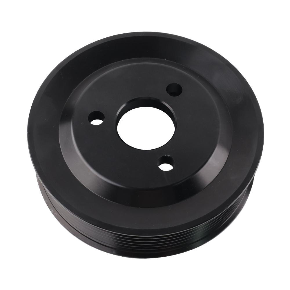 Black Power Steering Aluminium Pulley 32427553955 For BMW E82 E88 135i E90 E91 E92 E93 335i 335xi N54 Belts Pulleys Engine Parts