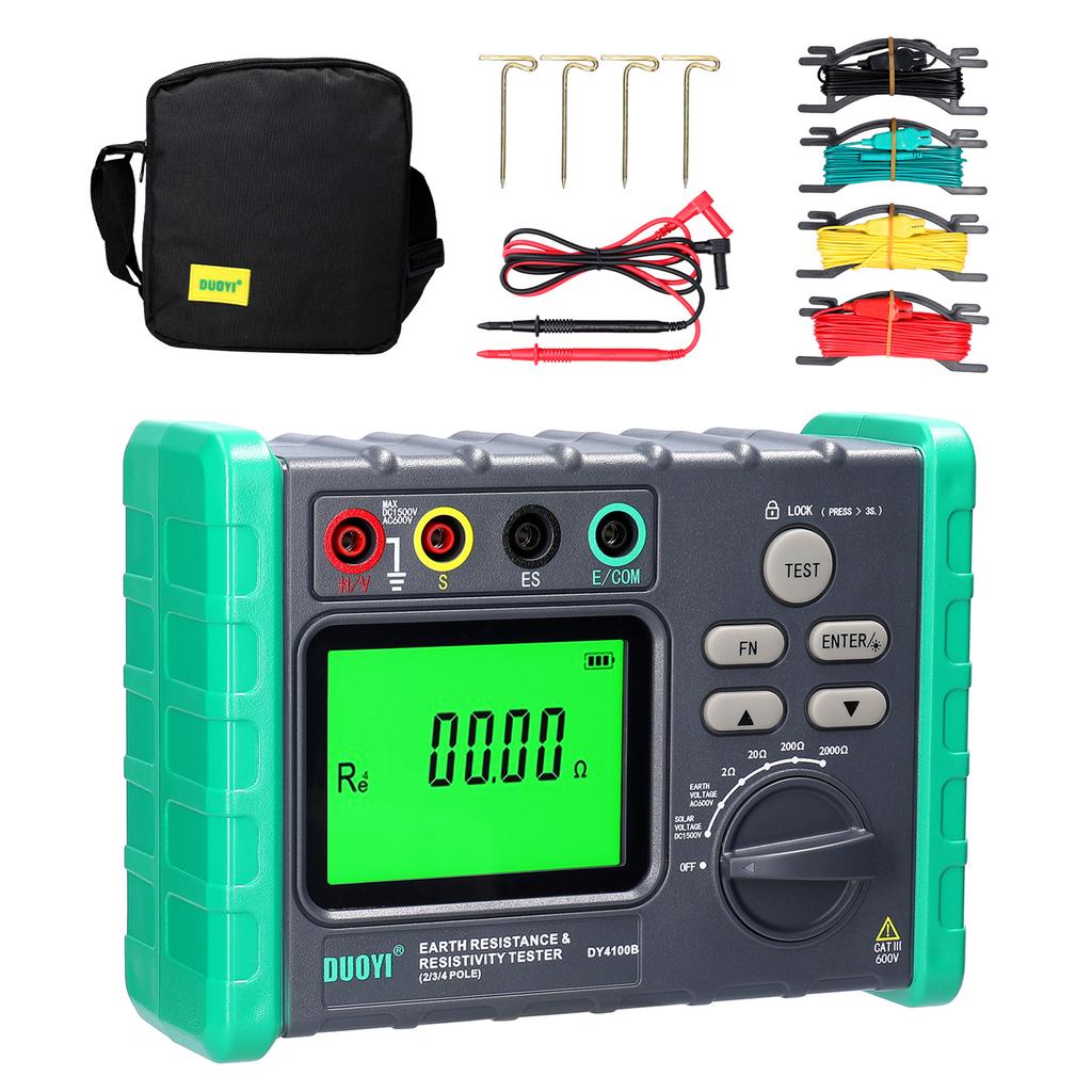 Ground Resistant Tester Digital Display Photovoltaic Voltage Measurement Machine Multi Gear Ground Resistant Tester Megohmmeter