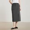 Gejin Slim-Fit Front Slit Midi Skirt