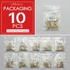 EMANCO 10PCS Paperclip Link Chain Women Necklace Stainless Steel Gold Color Necklace Link Chain Jewelry Hot Wholesale