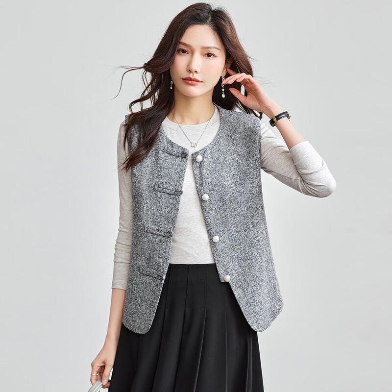 TERRE BLEUE Women's Casual Vest Jacket