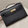 New Kelly bag palm pattern cowhide shoulder portable fashion leather small square bag women