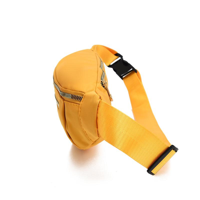 Waist Bags for Women Polyester Leisure Color Waist Bag Shoulder Crossbody Chest Bags Handbags All-Match Messenger Belt Bags