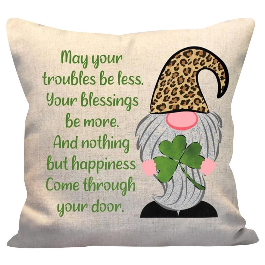 Pillow Case Home Decoration Snowman New Cartoon Christmas Sofa Yama Print Pillow Nordic Style Home