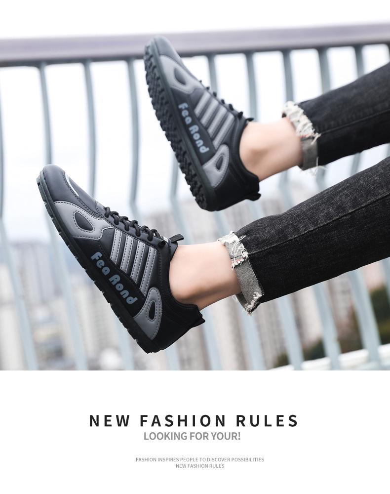 Men's Plus Size Non-Slip Slip-On Casual Sneakers for Spring & Autumn