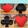 Classic Card Suit Plush Pillow With Soft Short Plush Cover For Home Decor And Lounge Comfort