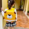 Yellow Blue Pink Beige Ins New Cartoon Eggshell 3d Eva Children Backpack Breathable Fun Style