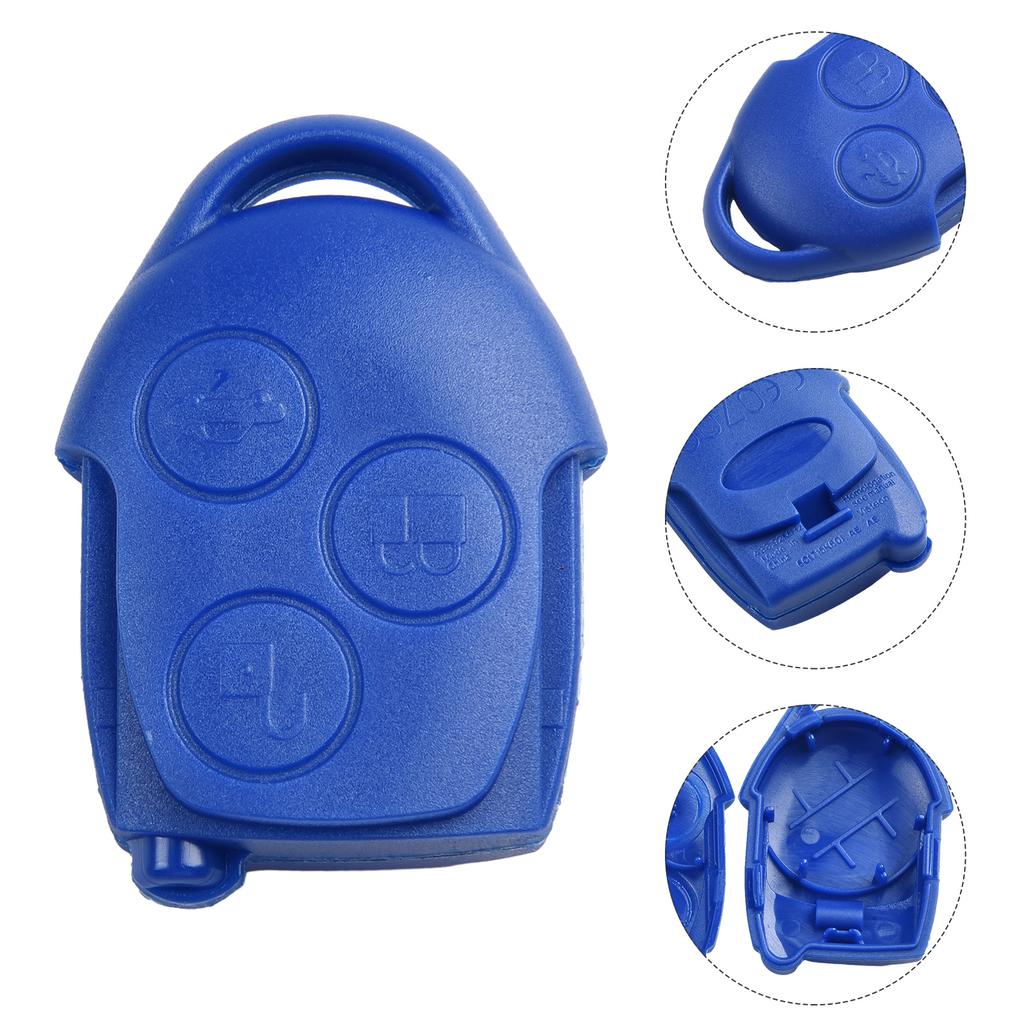 Blue ABS Key Shell for For TRANSIT Connect MK7 Remote DIY Installation Needed
