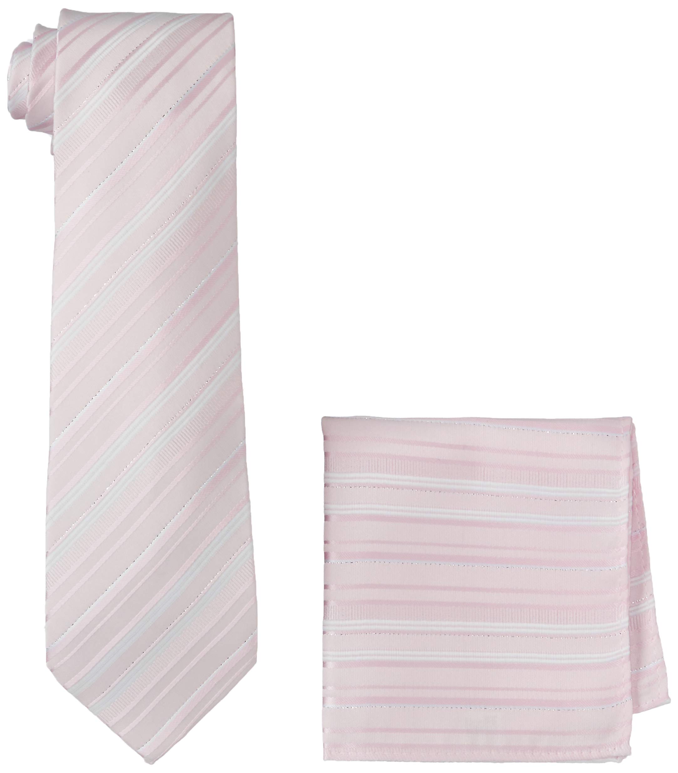 

[Dress Code 101] Necktie and Pocket Square 2-Piece Set (Machine Washable) Perfect for Grooms, Weddings, Entrance Ceremonies, and Parties. 5 Colors